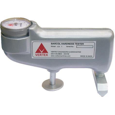 vertex barcol hardness tester|barcol hardness converter.